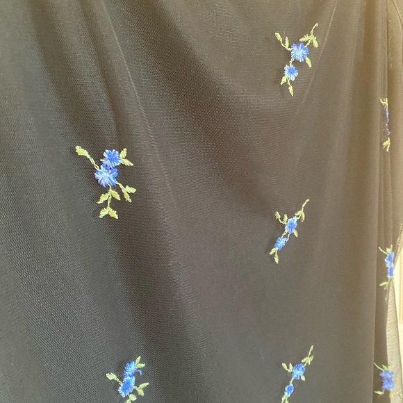 Candy Rocket Black & Floral Slip Dress 0X / 14W - Picture 2 of 5